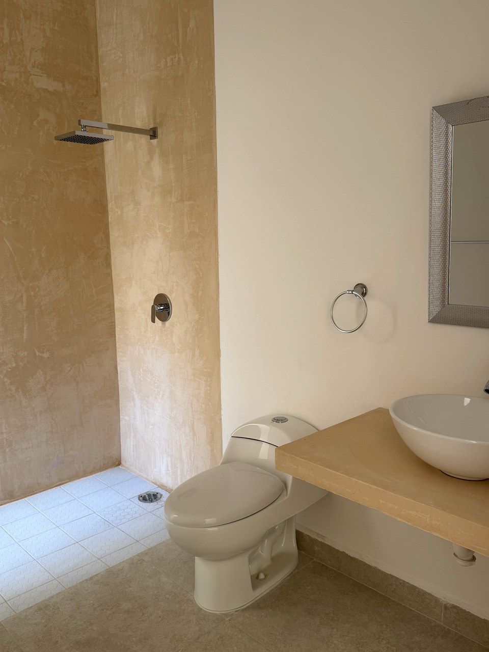 Casa Suspiro — bathroom with vessel sink and contemporary finishes