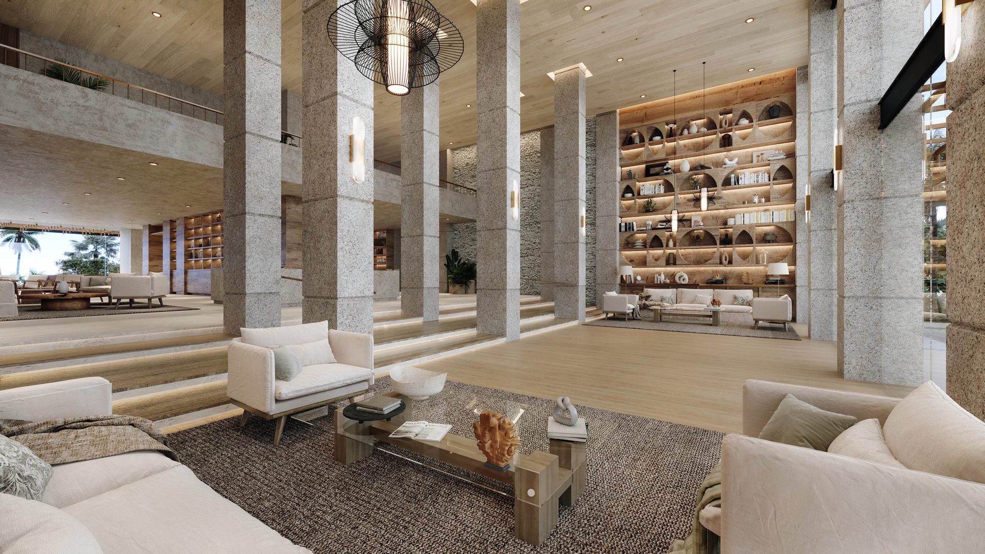 Boga Beach — lobby lounge area